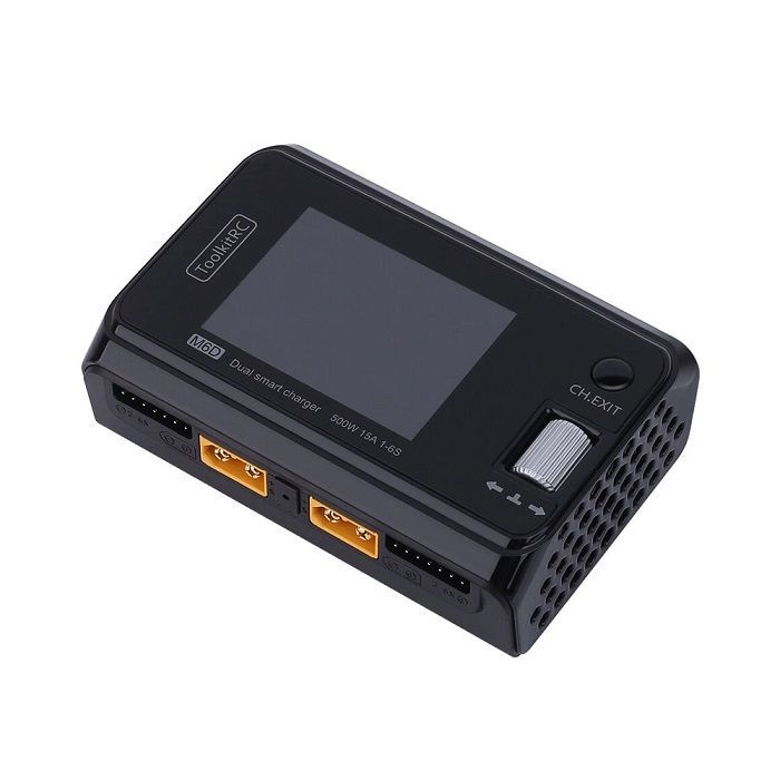 ToolKitRC M6D 500W 15A 1-6S DC Dual Channel Smart Lipo Balance Charger