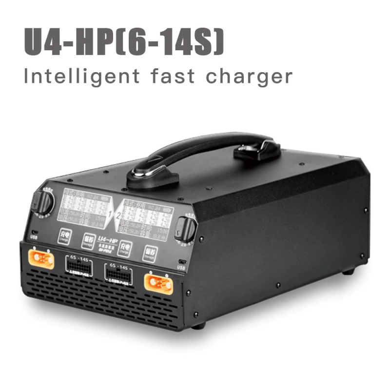 EV-PEAK U4-HP Dual Channel 2500W 25A LiPo LiHv Battery Smart Charger for 6-14S Battery