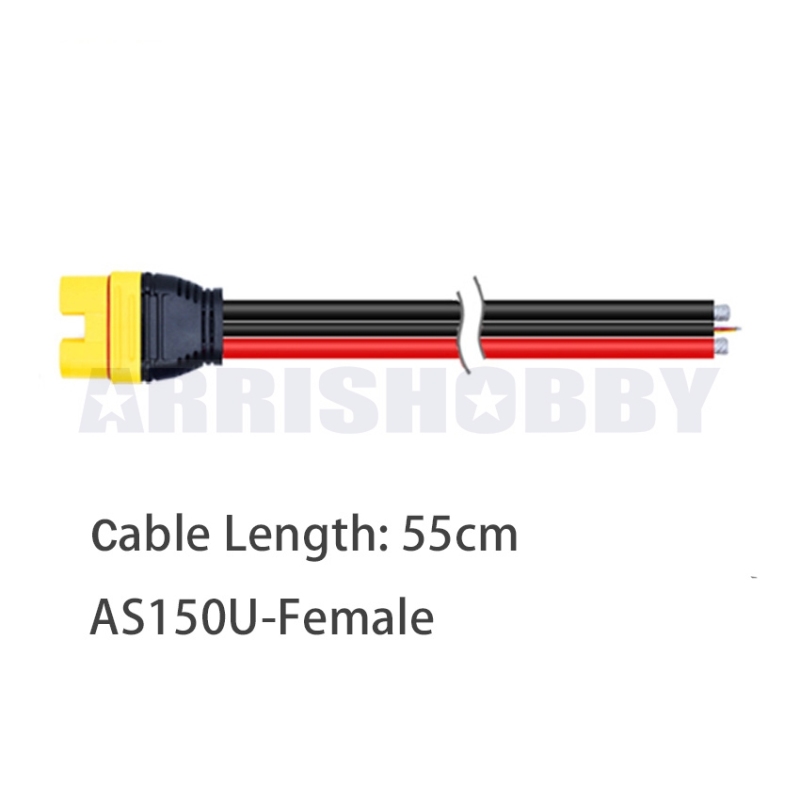 Amass AS150U Connector Anti Spark with Signal Pin with Short Silicone Wire Protective Cover