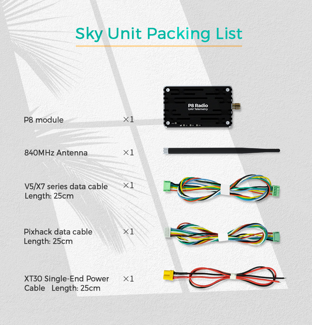 CUAV P8 Radio 840-845MHz Frequency Long Range UAV Telemetry 