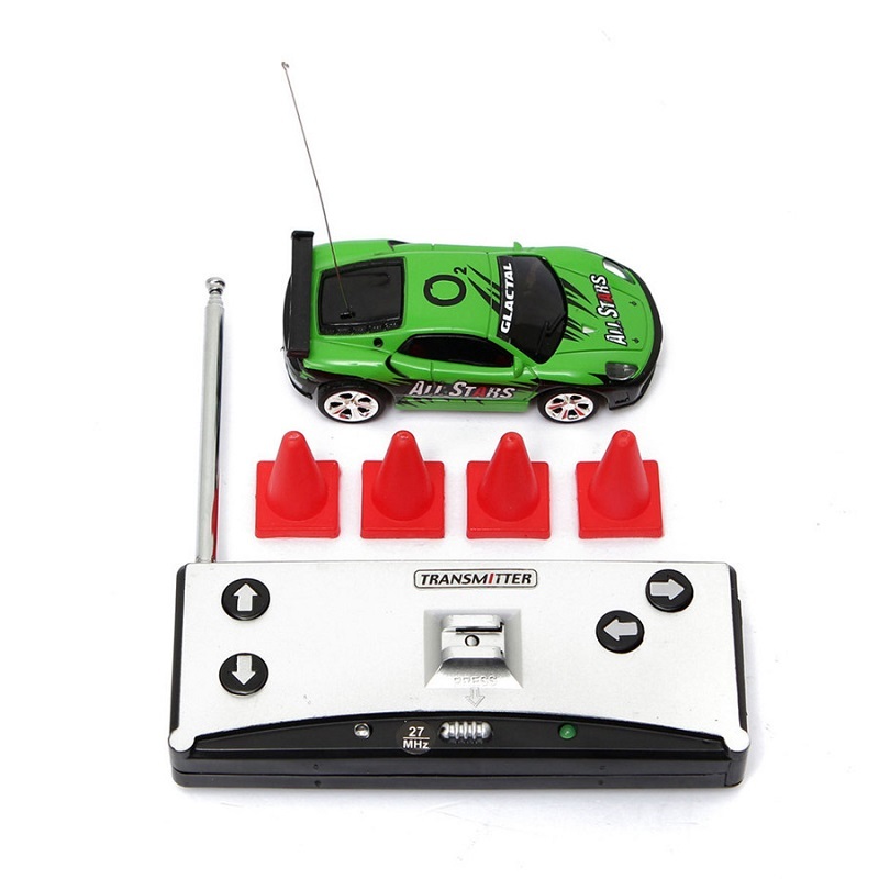 RCWING Multicolor Coke Can Mini RC Radio Remote Control Micro Racing Car Hobby Vehicle Toy Gift