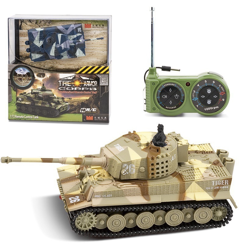 1:72 German Tiger Panzer Remote Control Mini RC Tank with Sound