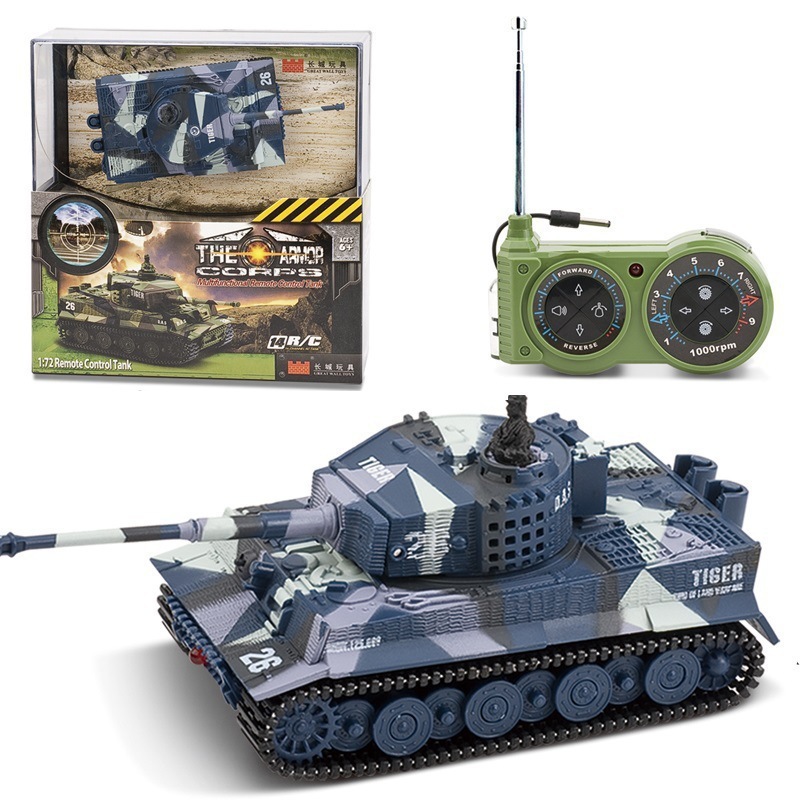 1:72 German Tiger Panzer Remote Control Mini RC Tank with Sound