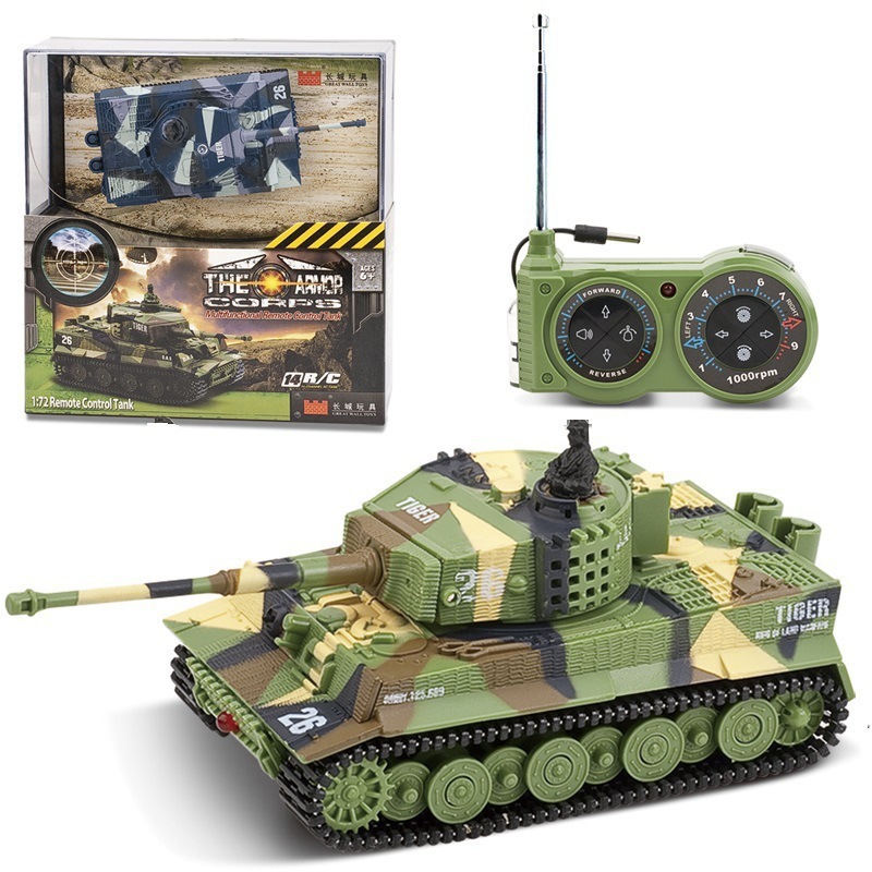 1:72 German Tiger Panzer Remote Control Mini RC Tank with Sound