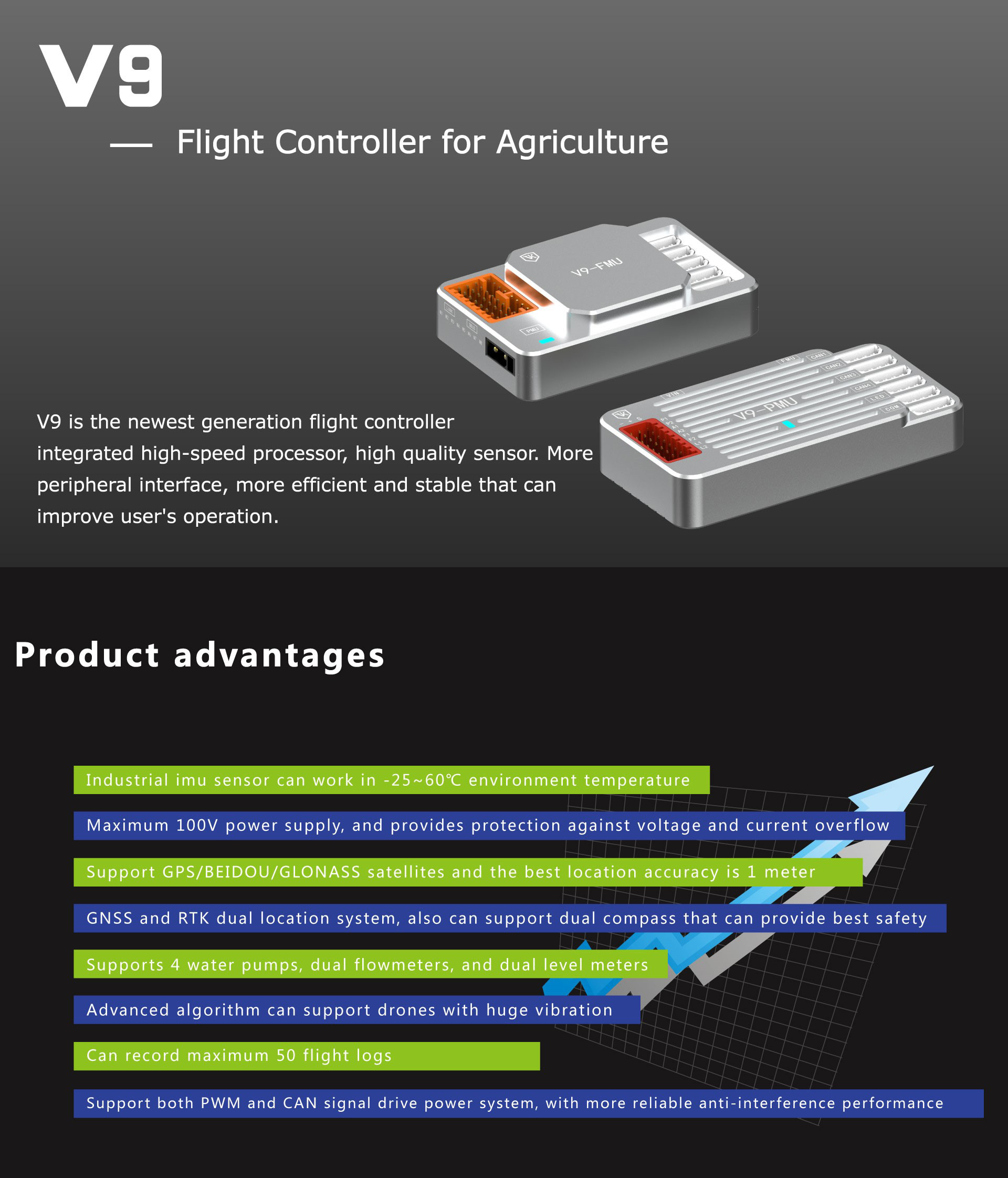 vk v9-ag flight controller