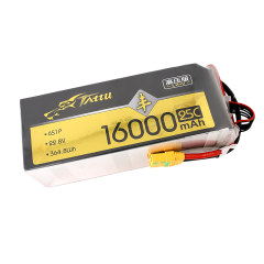 Tattu HV Feng Series 6S 22.8V 16000mah 25C Lipo Battery with XT9-S Connector