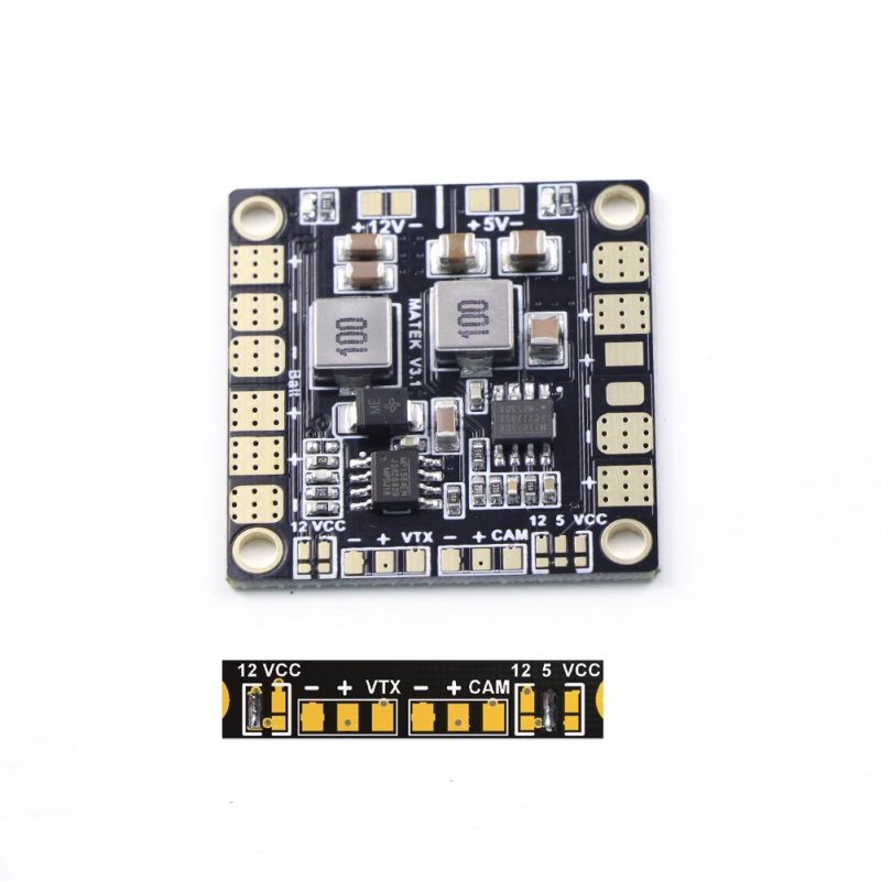 ARRIS 5V 12V 3A Power Distribution Board PDB with BEC  for CC3D NAZE32 F3 F4