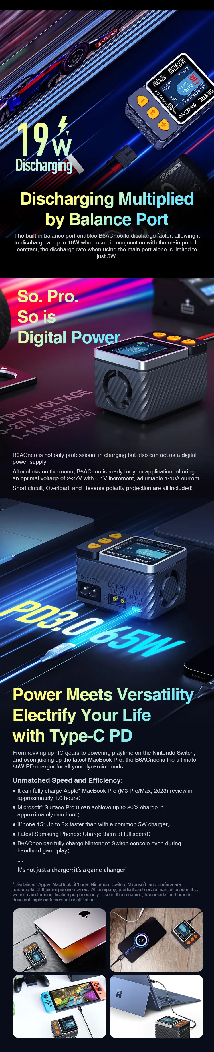 Skyrc D200neo Charger SKYRC B6AC Neo Balance Charger 200W/60W