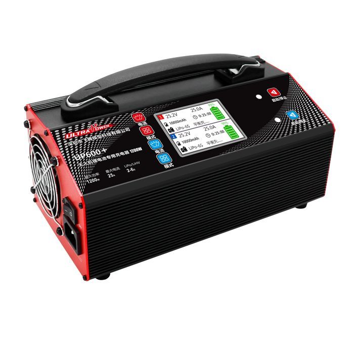 Ultra Power UP600+25A 2-6S Dual Channels Lipo Battery Balance Charger for Agriculture Drone