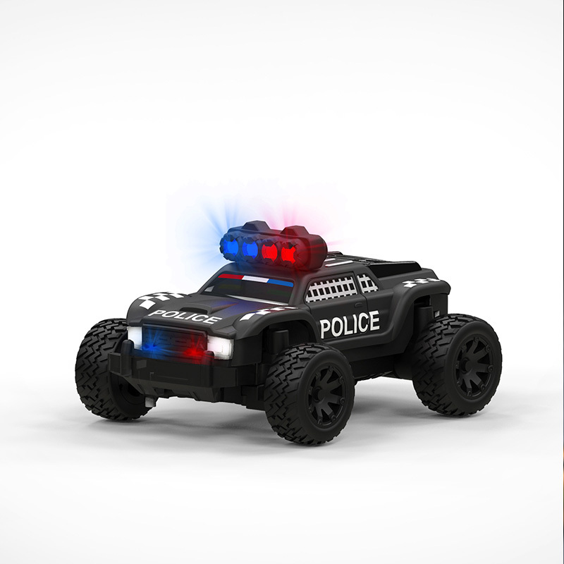 Turbo Racing C82 1/76 2.4G Mini RC Car RTR Police Off-Road Truck