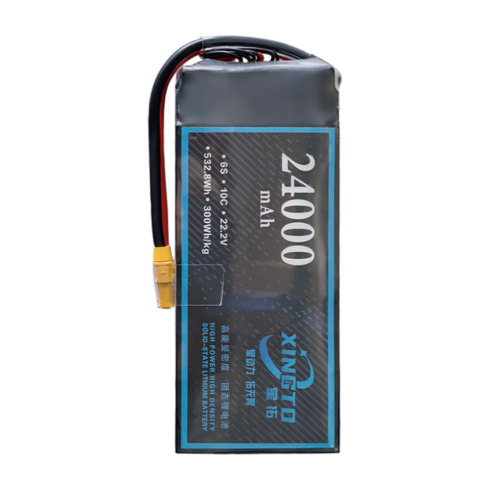 XINGTO 6S 22.2V 24000mah 10C Lipo Battery High Density Semi Solid-State  Lithium Battery