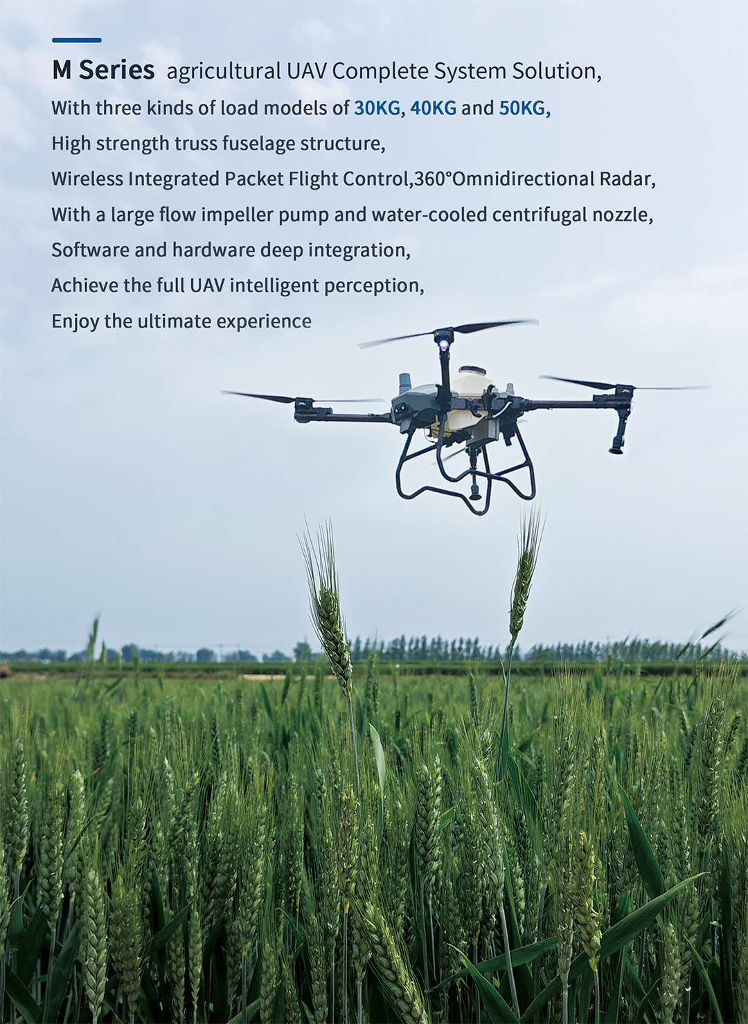 ARRIS M50 50L Payload UAV Agricultural Spraying Drone Farm Drones