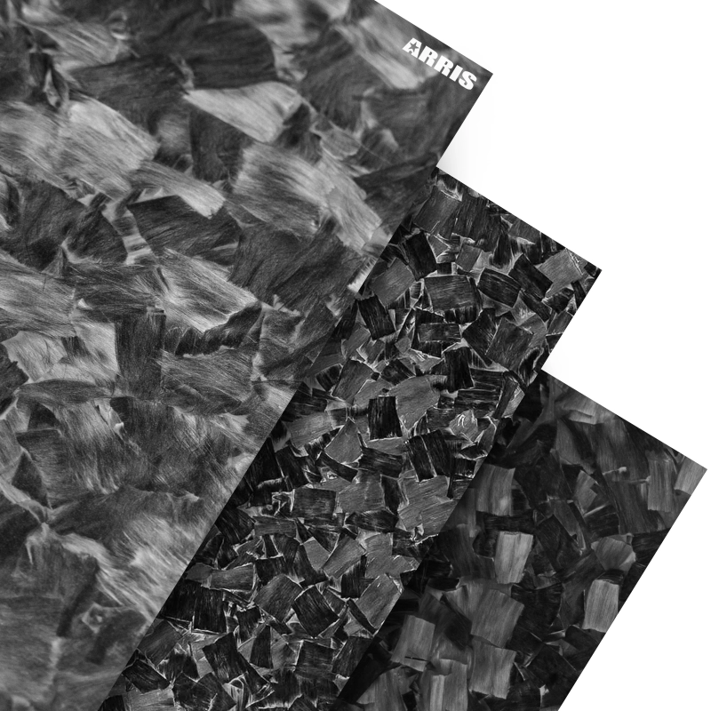ARRIS Black Forged Pattern Matt Carbon Fiber Sheet 100x250mm 1-4mm Thickness Sheet