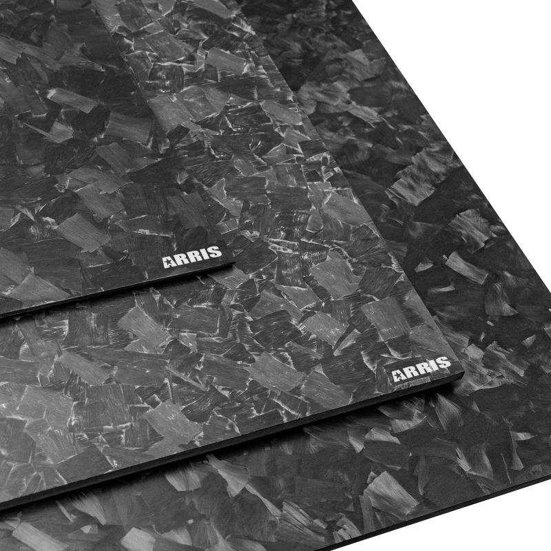 ARRIS Black Forged Pattern Matt Carbon Fiber Sheet 100x250mm 1-4mm Thickness Sheet