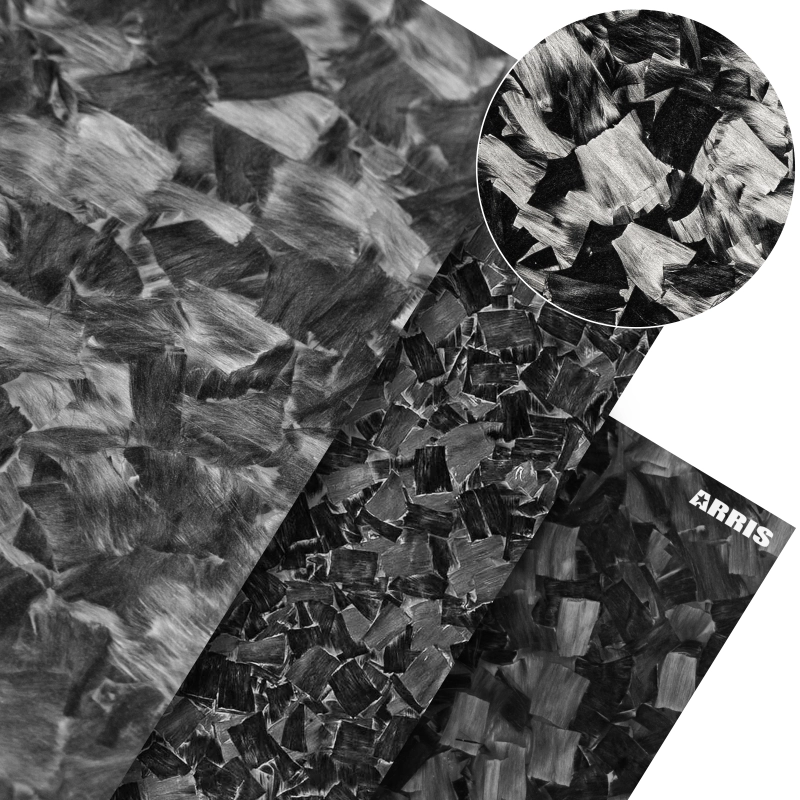 ARRIS Black Forged Pattern Matt Carbon Fiber Sheet 100x250mm 1-4mm Thickness Sheet