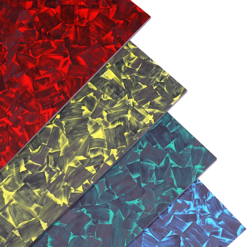 ARRIS Color Forged Pattern Matte Carbon Fiber Sheet 400x500mm 1-6mm Thickness Sheet