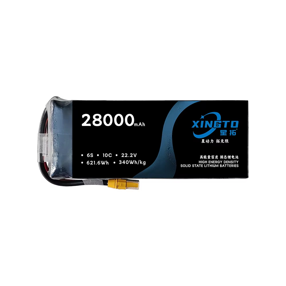 XINGTO 6S 22.2V 28000mAh Lipo Battery 340 WH/KG High Density Semi Solid