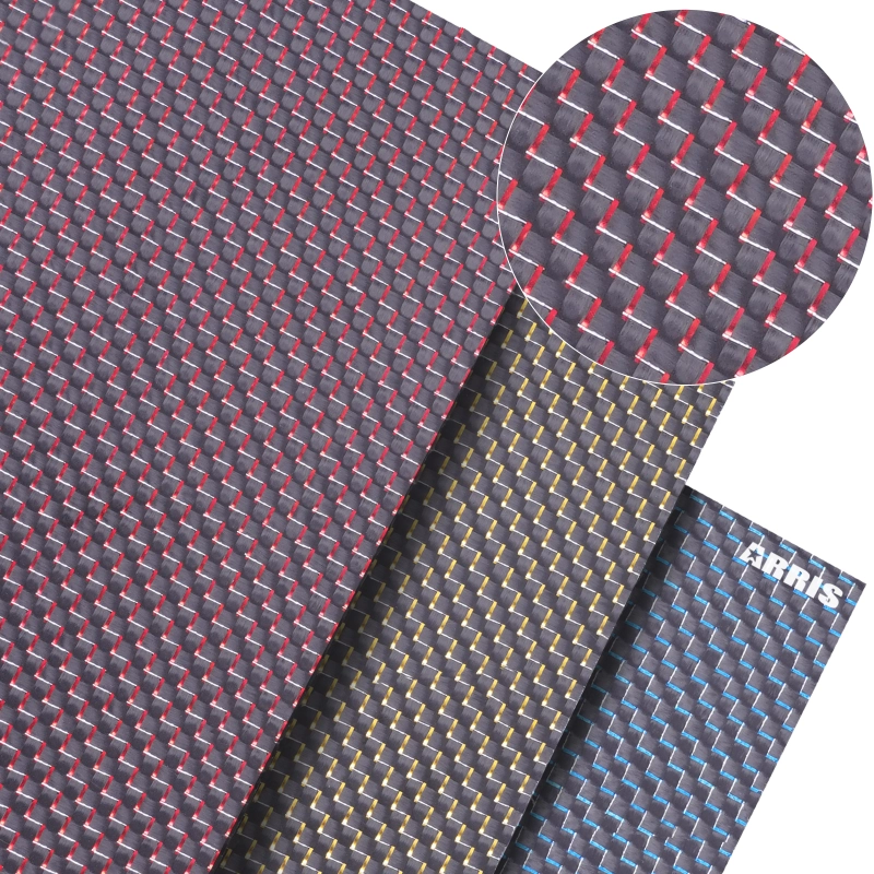 ARRIS 200x300mm 1-6mm Thickness Metallic Red/Blue/Yellow Colored 3K Carbon Fiber Sheet