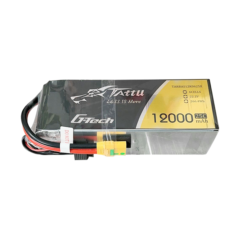 Tattu G-TECH 6S 12000mAh 25C 22.2V Lipo Battery Pack with XT90S  plug