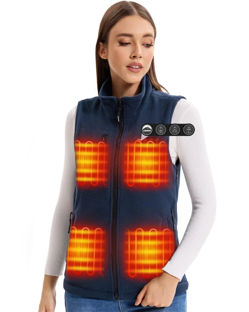 2025 NEW ARRIS Heated Vest for Women, Size Adjustable 7.4V Electric Warm Vest 8 Heating Panels with Battery Pack