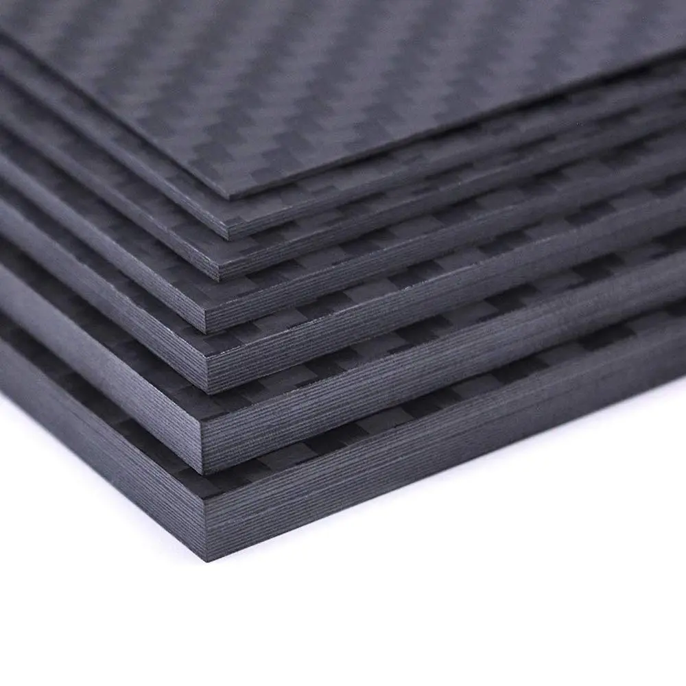 400x500x6MM 6MM Thickness Carbon Fiber Sheets 100% 3K Carbon Fiber Boards