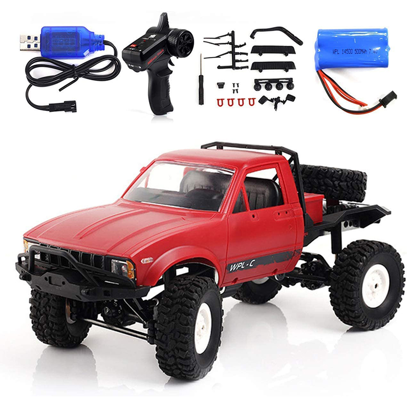 WPL C14 1:16 2.4G 4WD Off-Road RC Truck Military Car Crawler with