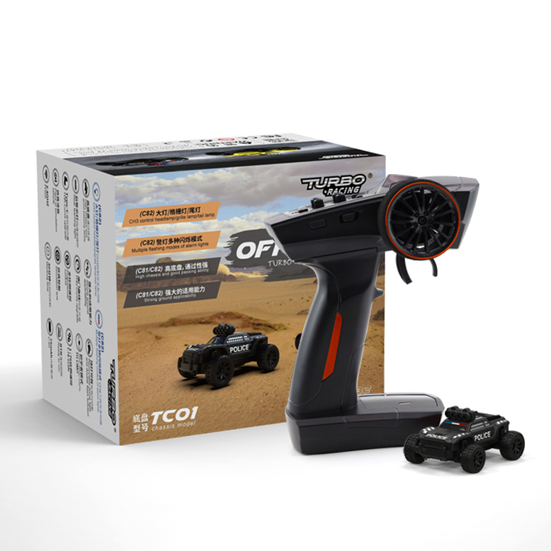 TURBO RACING 1:76 POLICE c82 ターボレーシング Turbo Racing C82 RTR 1/76 2.4G RC Car Police Off-Road Truck