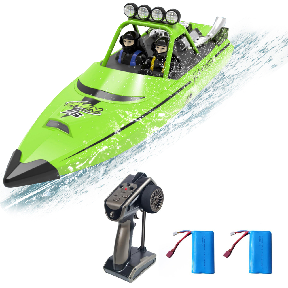 TX725 High Speed  2.4G 30KM/H Jet Boat Speedboat RC Boat with 2pcs Batteries
