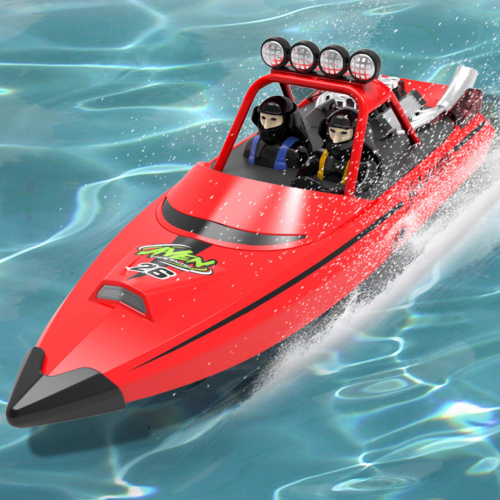 TX725 High Speed  2.4G 30KM/H Jet Boat Speedboat RC Boat with 2pcs Batteries