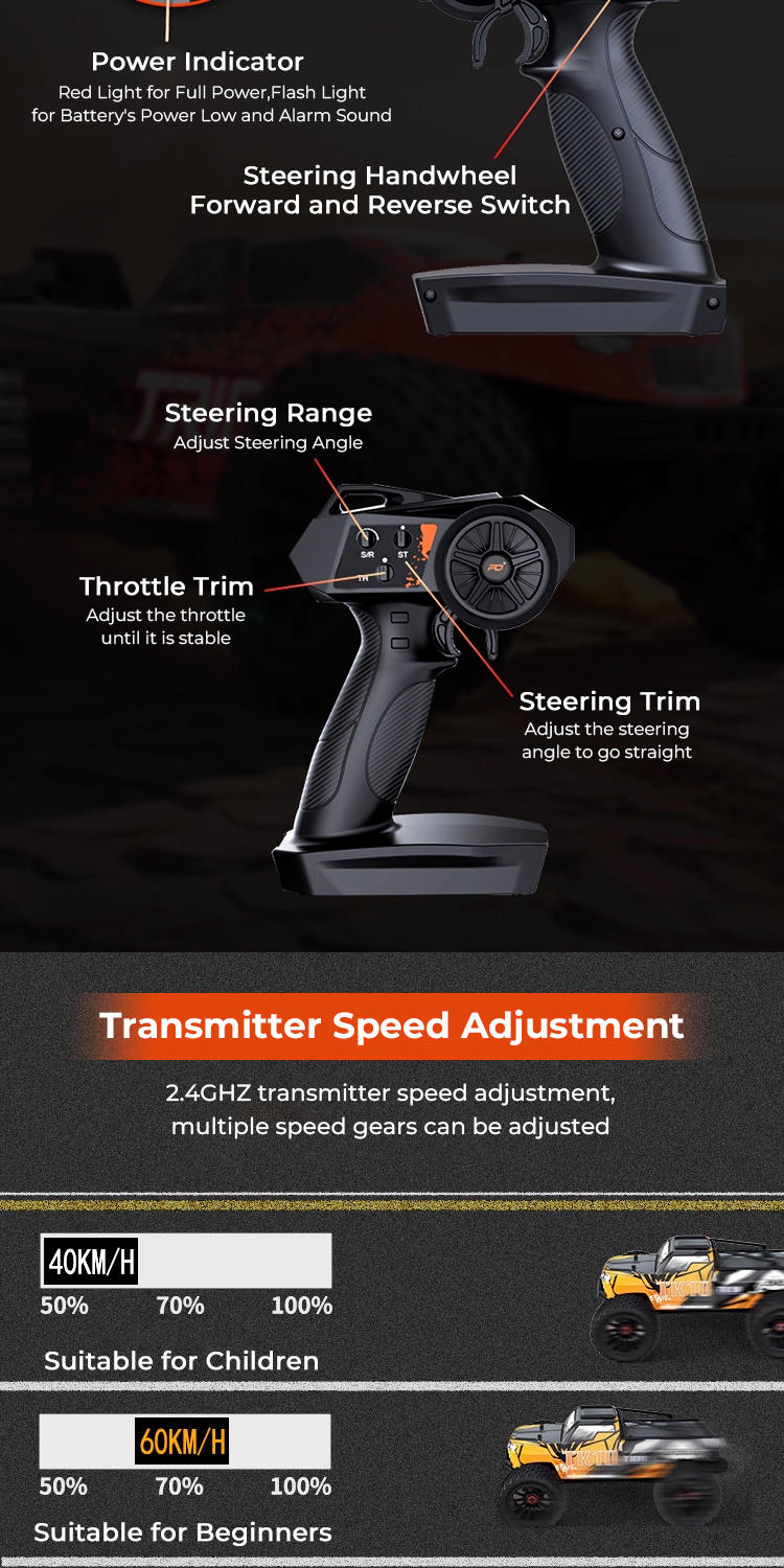 PD Racing TK10 1:10 4S Brushless Short Course Truck RC Truck