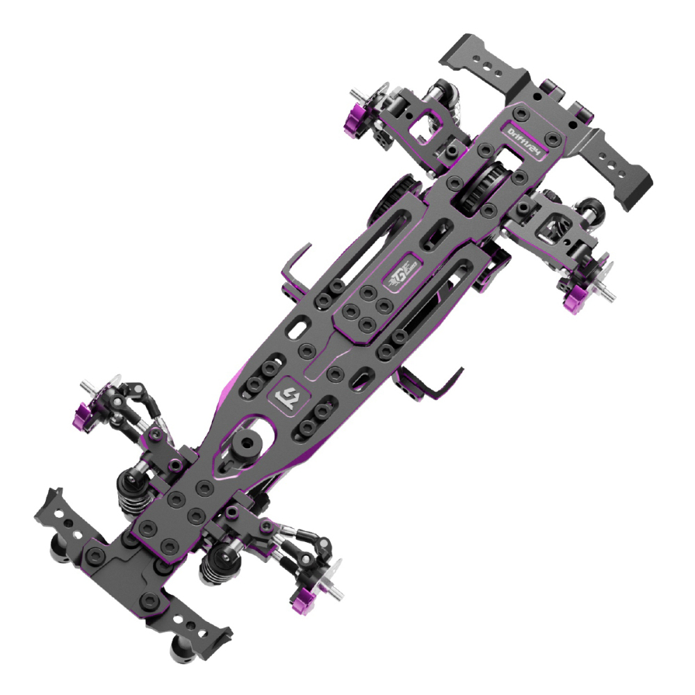TG 1:24 ULTRA RWD Metal Drift RC Car Chassis