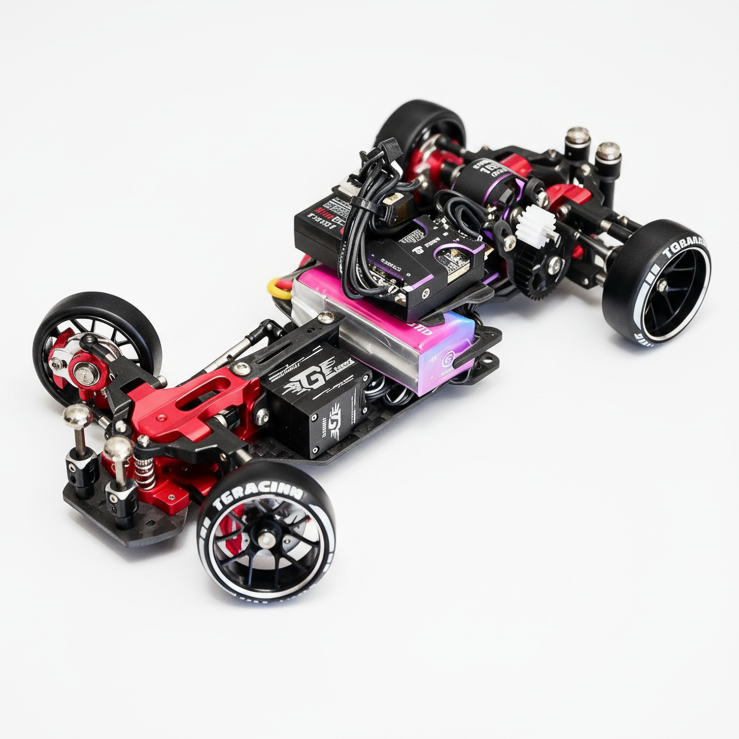 TG Super 1/24 1/28 TT Version TG First RWD Drift Car Chassis with