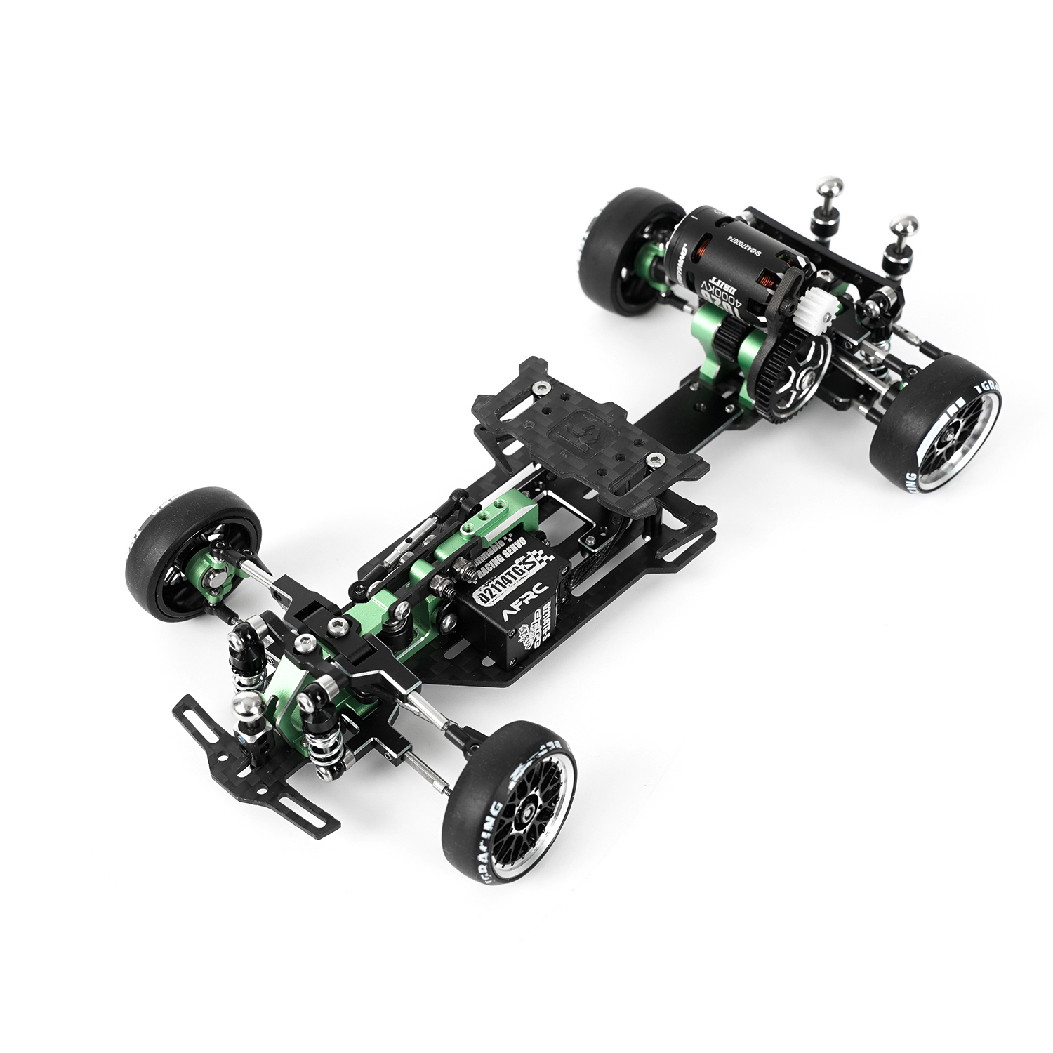 TG Super 1/24 1/28 TT Version TG First RWD Drift Car Chassis with