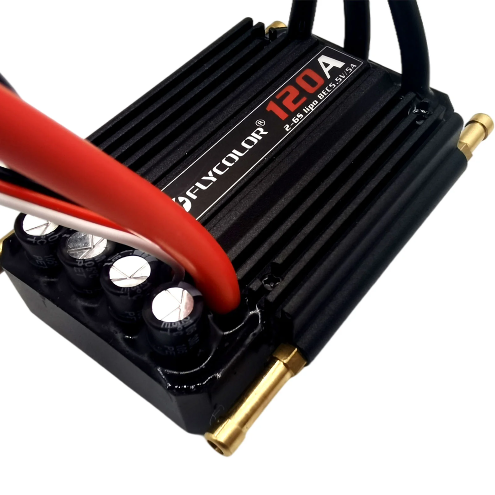 Flycolor Monster 12OA 2-6S Water- Cooled Waterproof ESC for RC Boat 5.5V/5A BEC