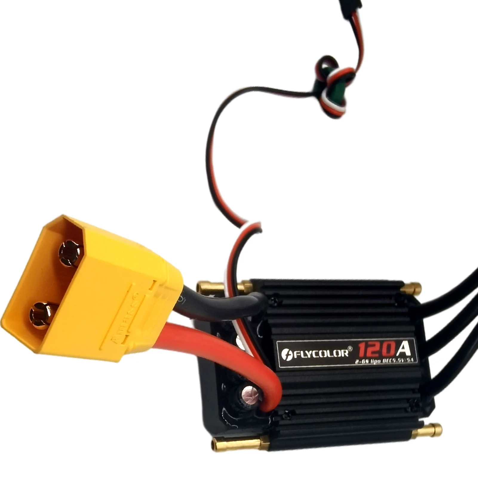 Flycolor Monster 12OA 2-6S Water- Cooled Waterproof ESC for RC Boat 5.5V/5A BEC