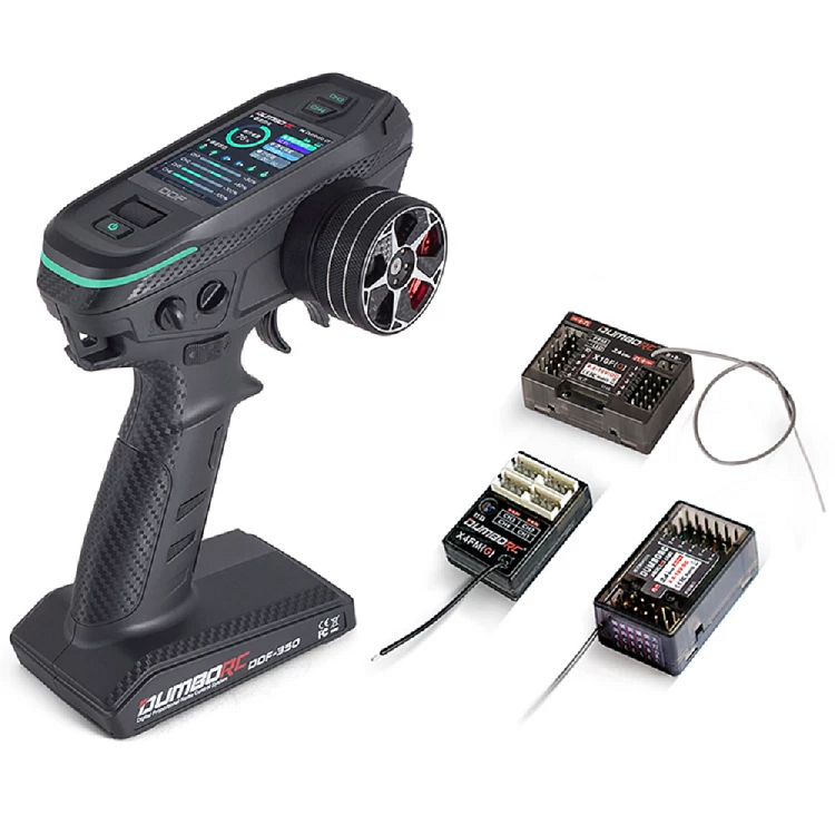 DUMBORC DDF-350 10CH RC Remote Controller 10 Channel 2.4Ghz Transmitter with M2 All-Metal Handwheel