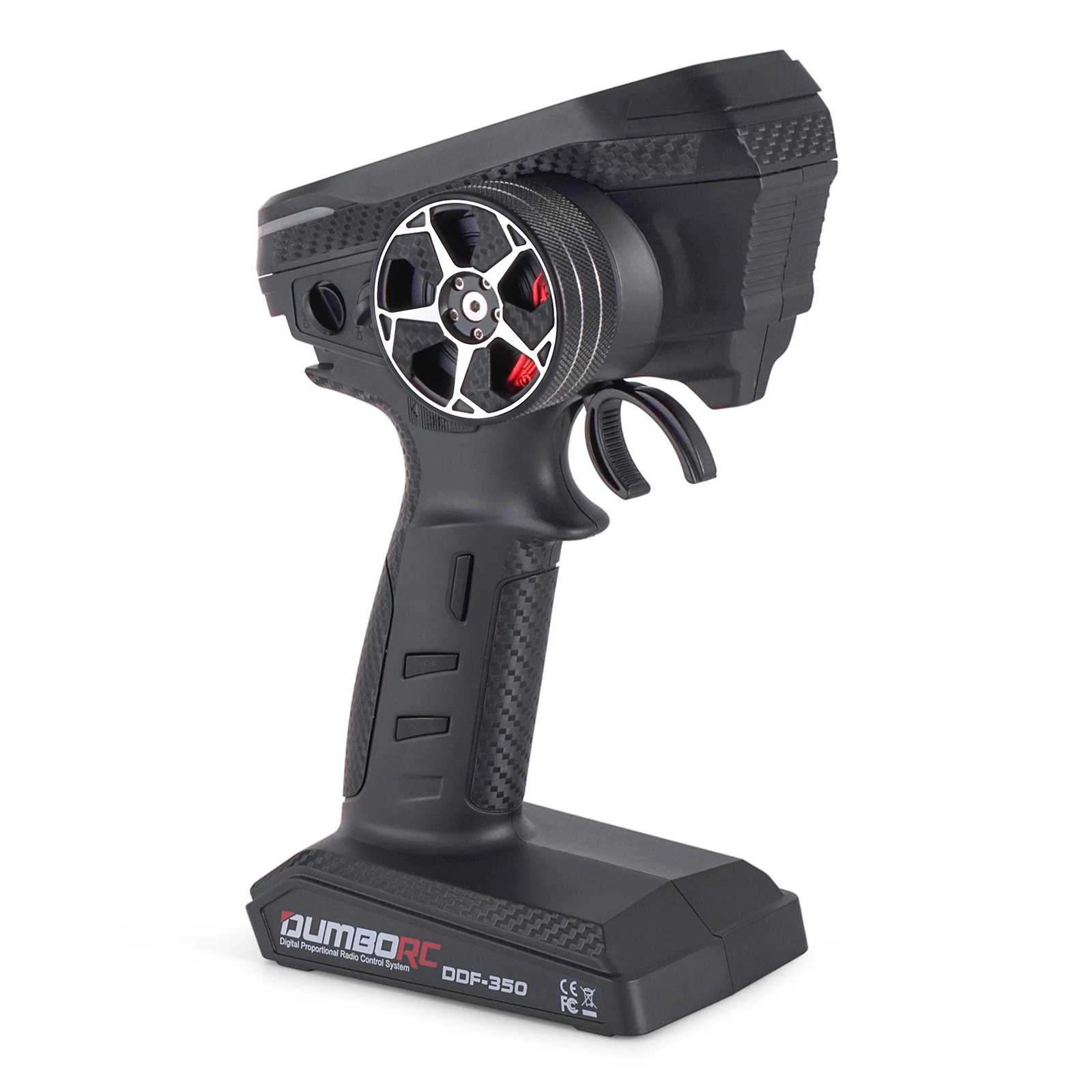 DUMBORC DDF-350 10CH RC Remote Controller 10 Channel 2.4Ghz Transmitter with M2 All-Metal Handwheel