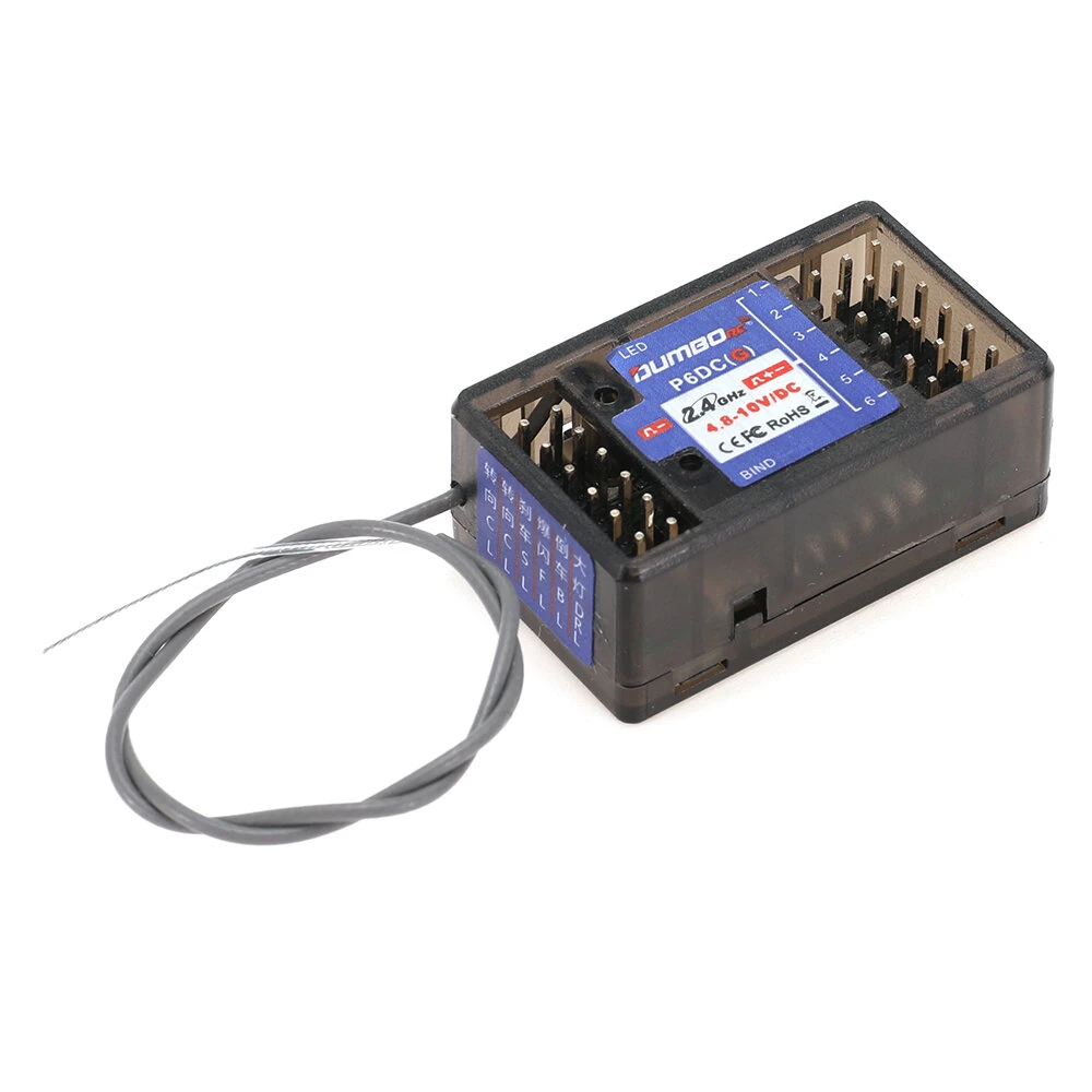 Dumborc 2.4GHz P6DCG P6DC 6CH Receiver with PWM