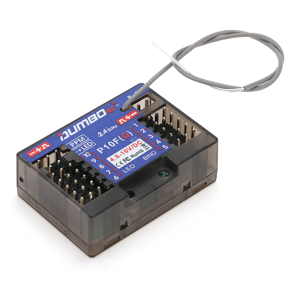 Dumborc 2.4GHz P10FG 10CH Receiver with Gyro