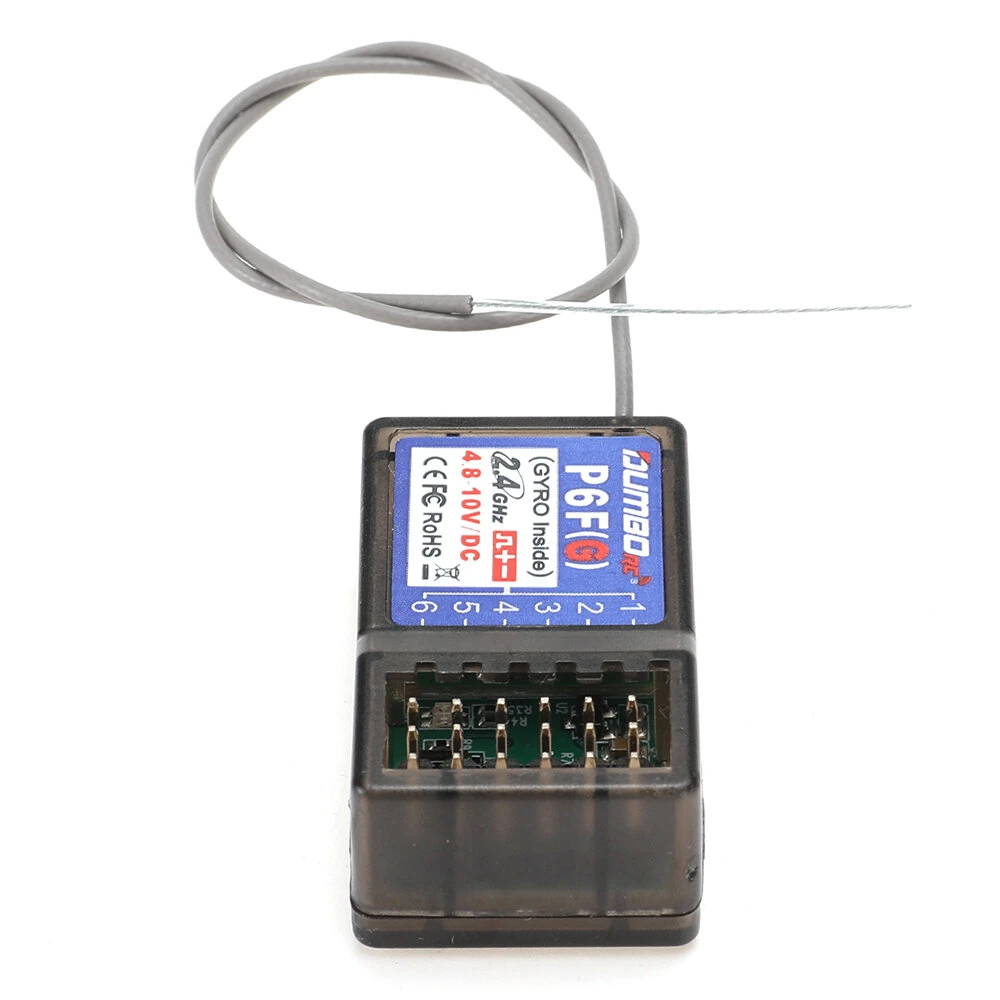 DUMBORC P6F(G) 2.4GHz 6CH RC Receiver Support Gyro for X4 X5 X6 X6PM Radio Transmitter