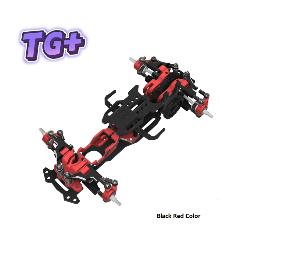 TG Super TG+1/24 1/28 RWD RC Drift Metal Chassis Kit Wheelbase 86-105mm