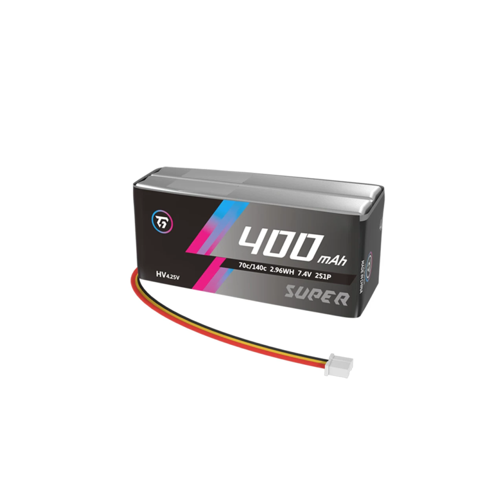 TG Super 400Mah 2S 7.6V 70C Lipo Battery Thickness 13.5MM