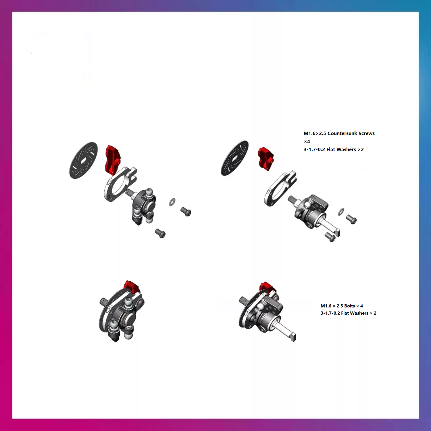 TG Super  20/22mm Caliper 4pcs