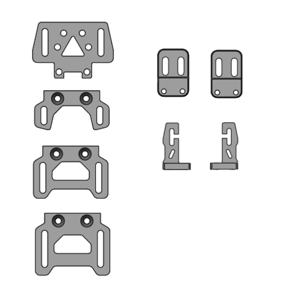 TG Super Adjustable Tongue L-Buckle for TGS TT RC Car