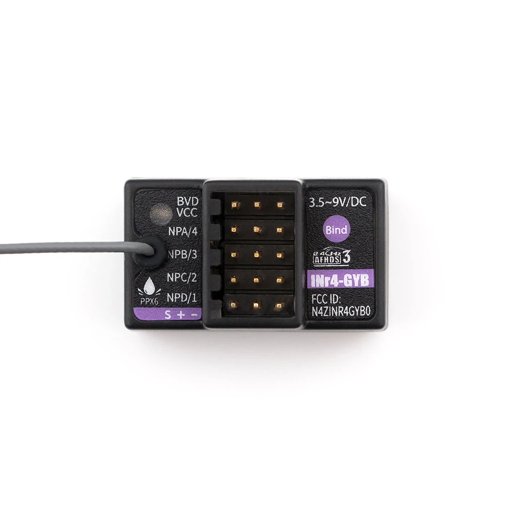 Flysky INr4-GYB 2.4GHz 4CH AFHDS 3 Receiver for FlySky Noble NB4/Pro Transmitter