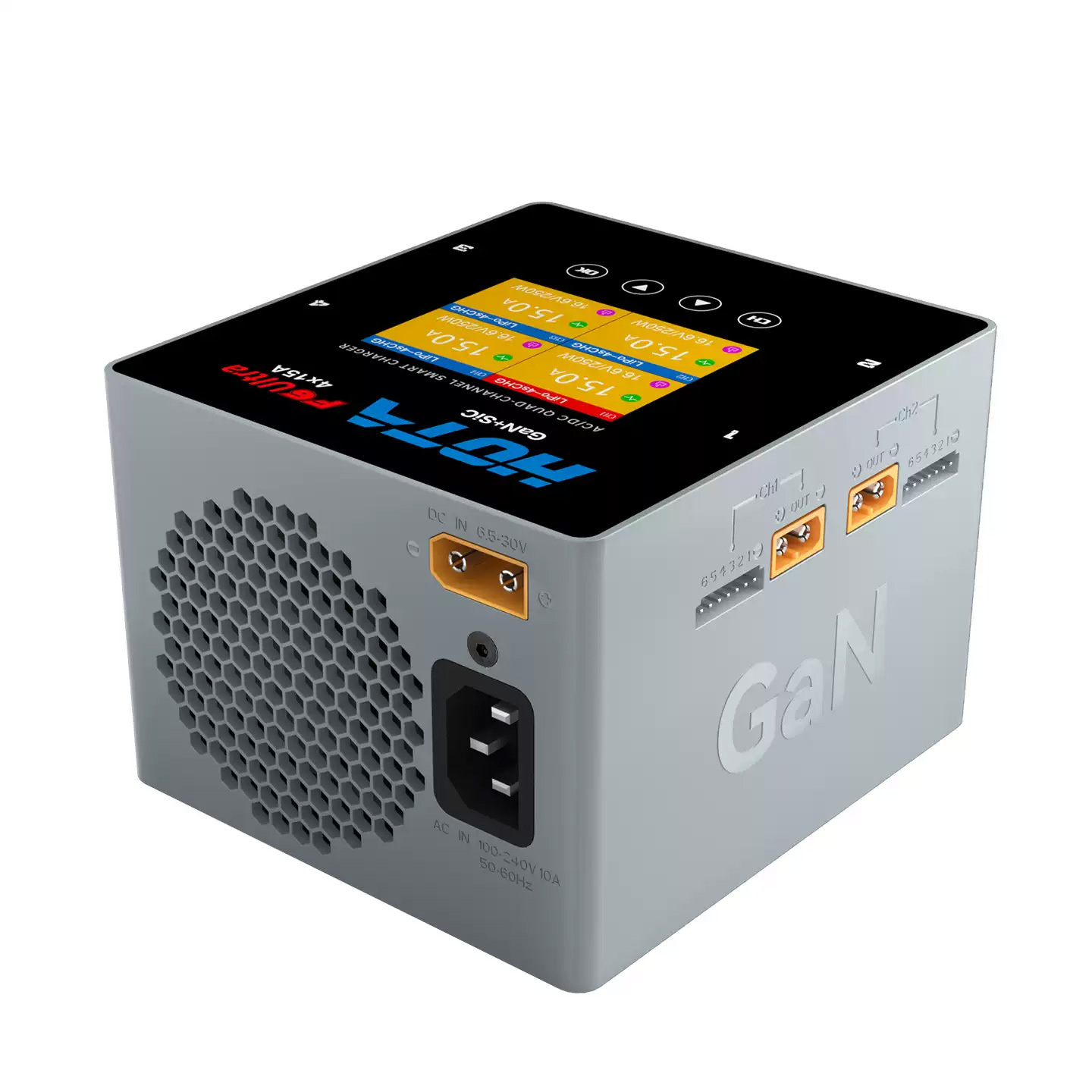 HOTA F6 Ultra AC500W DC1000W 4-Channel Smart Balance Charger with GaN+SiC Technology