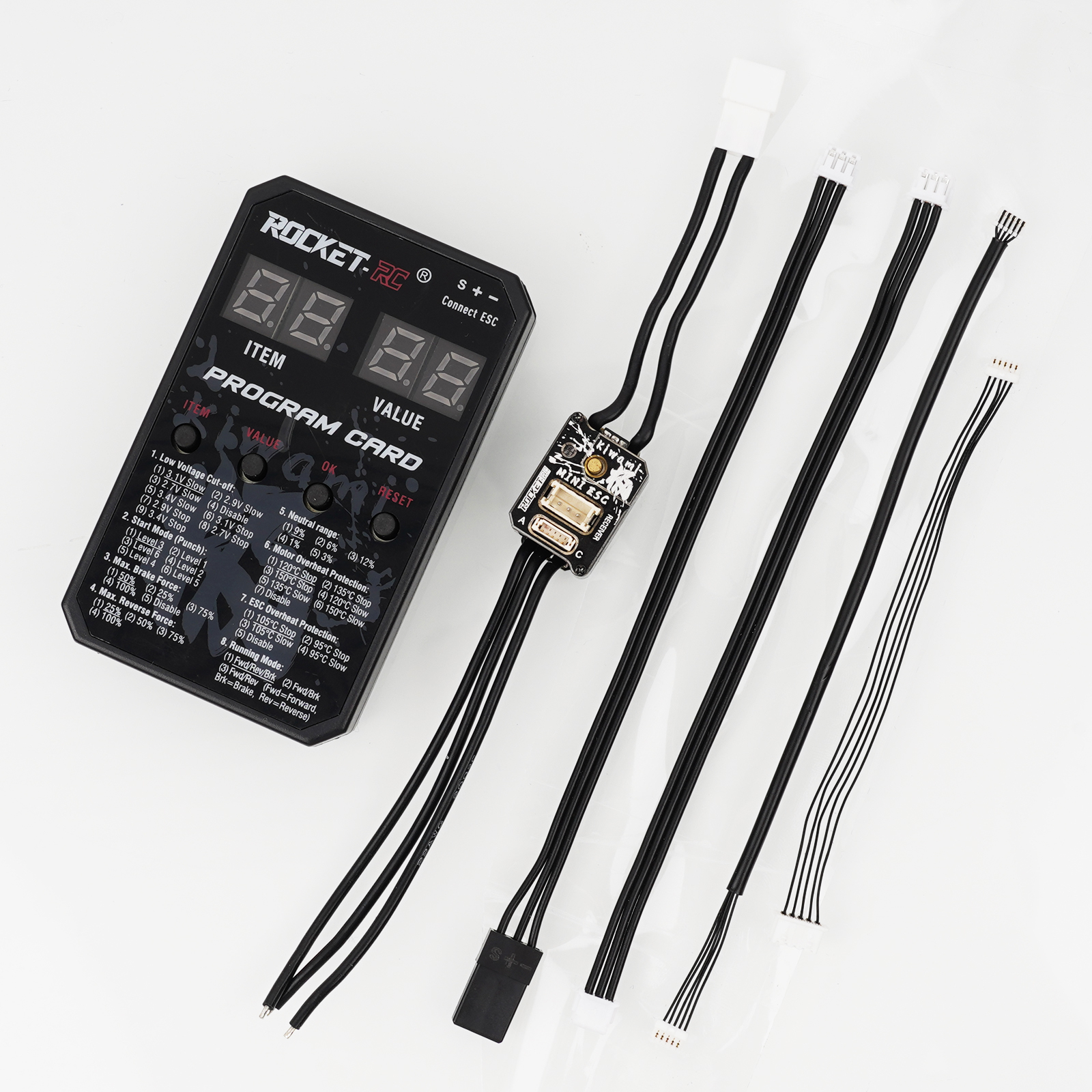 ROCKET-RC 1525 Sensored Brushless Motor and 30A ESC Combo