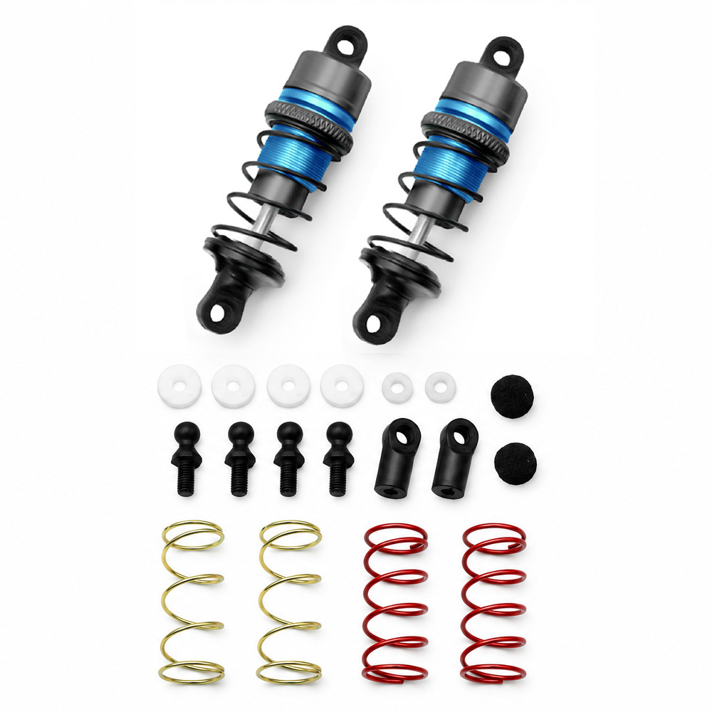63mm Aluminum Oil-Filled Shock Absorbers for 1/10 RC Touring & Drift Cars (2PCS)