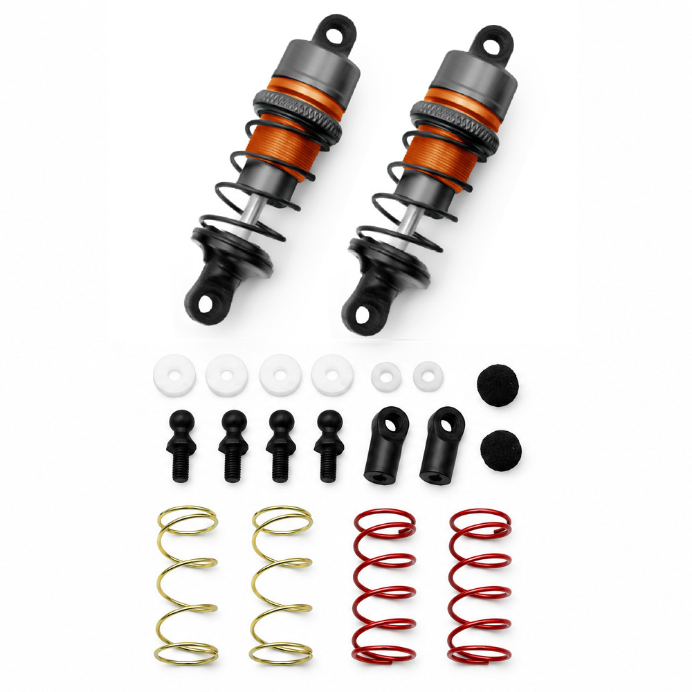 63mm Aluminum Oil-Filled Shock Absorbers for 1/10 RC Touring & Drift Cars (2PCS)