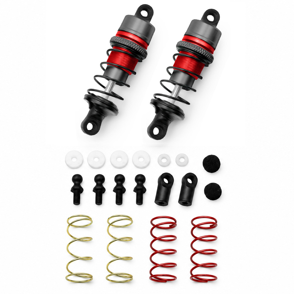 63mm Aluminum Oil-Filled Shock Absorbers for 1/10 RC Touring & Drift Cars (2PCS)